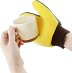 4 Pack Painter's Gloves, Soft Microfiber Terry Mitts for Cleaning, Dusting, and Painting