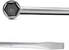 Car Spare Tire Lug Wrench for Jack, 13/16" High Carbon Steel L-shaped Tire Replacement Tool L Type Strong Hexagon Slotted End Socket Wrench