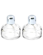 Alcohol Lamp, 2 Pack 120ml Glass Laboratory Alcohol Burner Lamp, Lab Equipment Heating Bottle with Cotton Wick and Metal Cap, for Science Experiments, Fuel Not Included