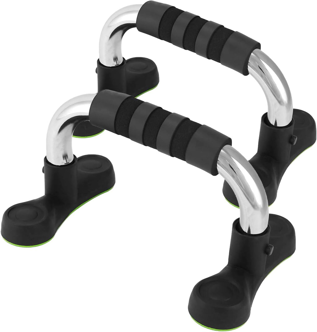 Steel Push Up Handles for Floor, Portable Push Up Stands with Non-Slip Grip, Angled Incline