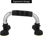 Steel Push Up Handles for Floor, Portable Push Up Stands with Non-Slip Grip, Angled Incline