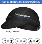 4 Pieces Summer Unisex Cycling Cap Breathable Bicycle Caps Sweat-Absorbing Biking Caps for Women Men Running Outdoor Sports