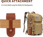 Pocket Knife Sheath, 5" Folding Pocket EDC Knife Case, Portable Pouch Knife Leather Holster with Snap Closure and Belt Loop, Accessory for Outdoor Climbing, Camping, Cycling and Hiking, Brown
