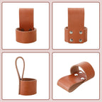 Premium Leather Multi Tool Carrier Holster with Belt Loop, Small Brown Hammer Hatchet Holder