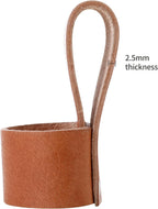 Premium Leather Multi Tool Carrier Holster with Belt Loop, Small Brown Hammer Hatchet Holder