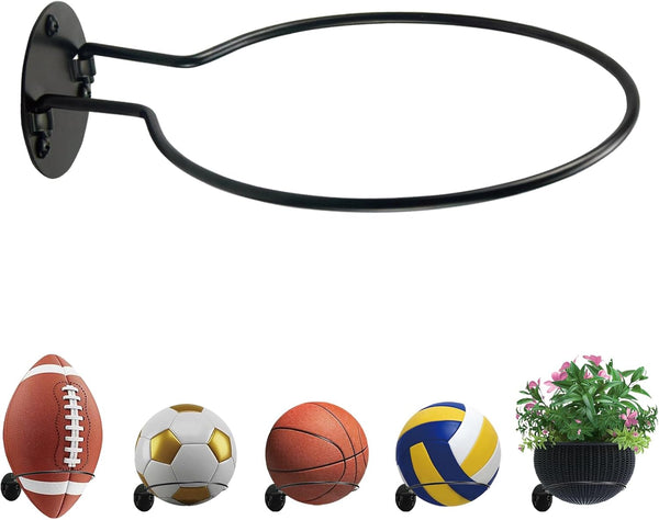 Wall Mount Sports Ball Display Rack or Storage Holder