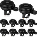 15 Pcs Classic Bike Bell Aluminum Bicycle Bell Loud Crisp Clear Sound Bike Accessories Easy Installation for Adults Kids Girls Boys, Black