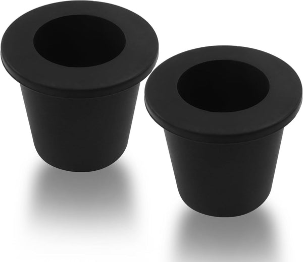 2 Pack Umbrella Hole Plug Holder, Clear Cone Wedge Stabilizer Sleeve Umbrella Adapter, 1.5in 38mm Versatile Patio Table Accessories for Outdoor Beach Picnic/Yard Patio Users(Black)