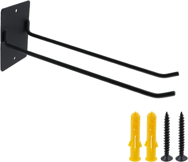 Garage Hook Shovel Holder Wall Mount Utility Hooks Garden Tool Hooks Garage Tool Organizer 10-inch Length for Garden Tools, Rakes, Shovels, Black