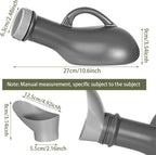 Urinal Bottle Unisex Urinals Portable Urine Bottle with Screw Lid 1000ml Plastic Pee Bottles Emergency Toilet for Women Men
