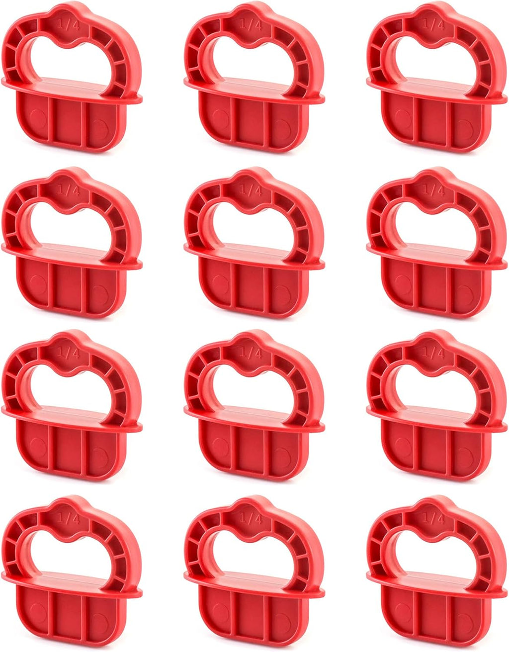 Deck Board Jig, 12 Pcs 1/4" Gap Deck Board Spacer Rings for Pressure Treated, Composite, PVC, Plank