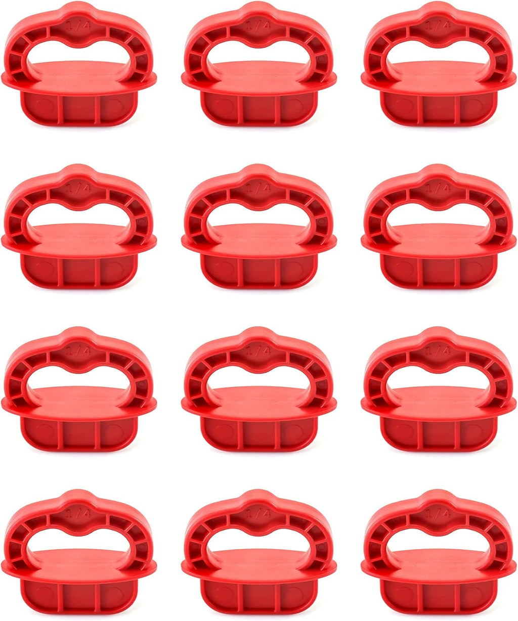 Deck Board Jig, 12 Pcs 1/4" Gap Deck Board Spacer Rings for Pressure Treated, Composite, PVC, Plank