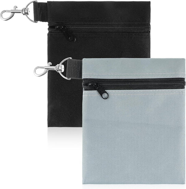 2 Pack Golf Ball Bag, Golf Tee Bag Pouch 6.7