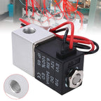 1/8" 12V DC 2 Way Pneumatic Aluminum Electric Solenoid Valve 2V025-08 Normally Closed Fast Response for Air Gas Water N/C