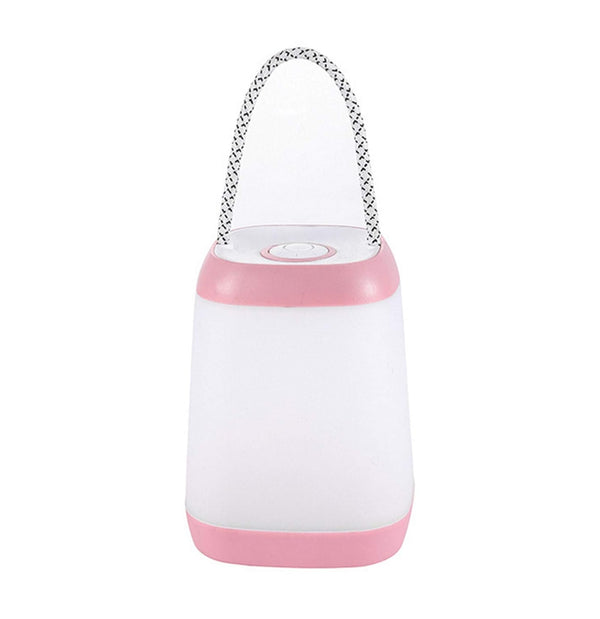 Night Light for Kids, USB Rechargeable Nursery Lamp Portable Camping Lantern with 3 Light Modes for Camping,Emergency,Bedroom,Indoor and Outdoor(Pink, 1 Pack)