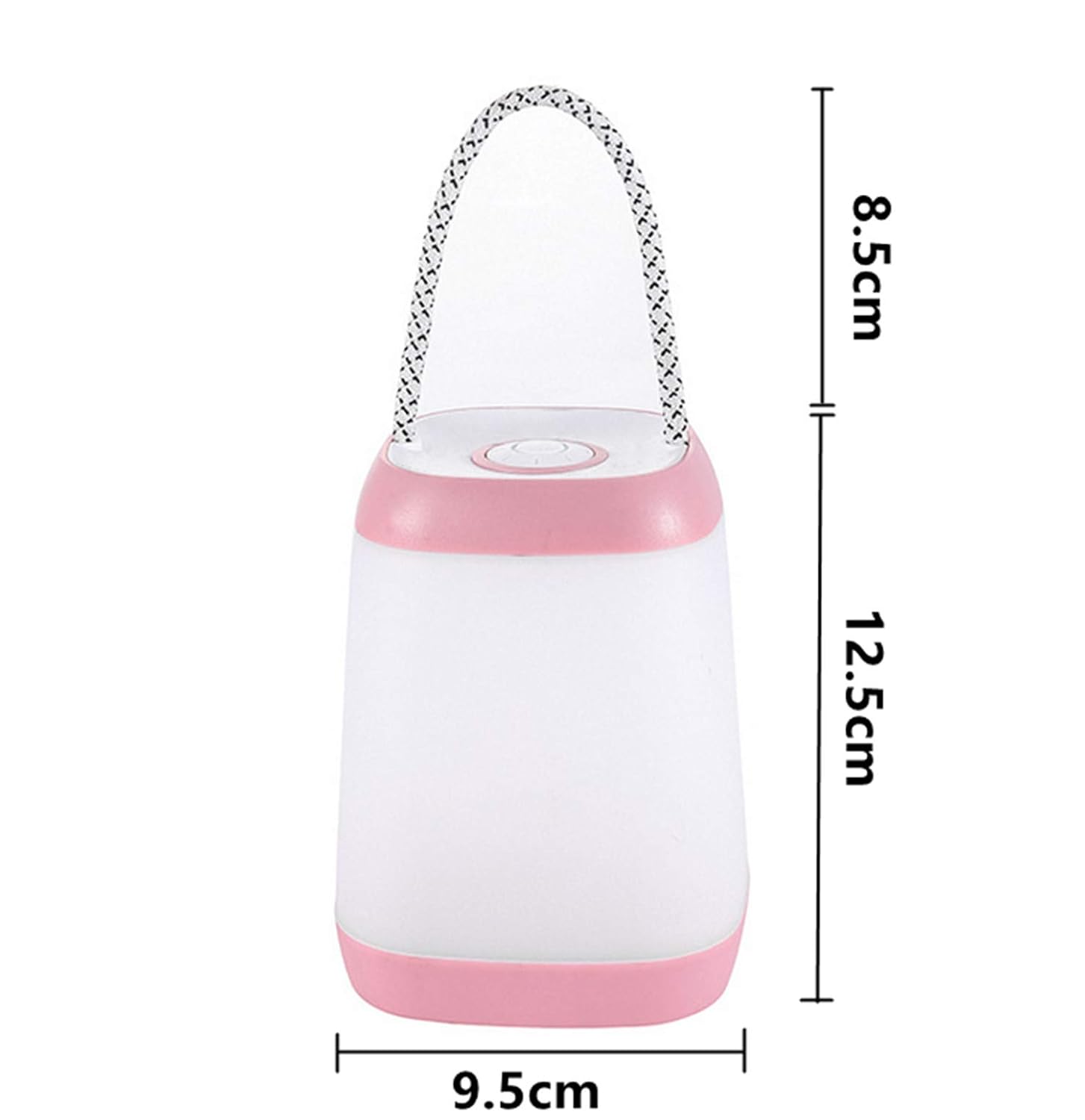 Night Light for Kids, USB Rechargeable Nursery Lamp Portable Camping Lantern with 3 Light Modes for Camping,Emergency,Bedroom,Indoor and Outdoor(Pink, 1 Pack)