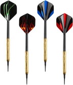 12 Pcs Darts Plastic Tip, Soft Tip Darts Set, 14g Plastic Tipped Dart, Attach Extra 36 Black 2BA Replacement Tips, Soft Tip Darts for Electronic/Plastic Dartboard