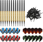 12 Pcs Darts Plastic Tip, Soft Tip Darts Set, 14g Plastic Tipped Dart, Attach Extra 36 Black 2BA Replacement Tips, Soft Tip Darts for Electronic/Plastic Dartboard