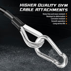 Cable Attachments for Gym, 2PCS Gym Cable Extension Compatible with Gym Accessories, Gym Cable Machine for LAT/Tricep Pull Down, Leg Extensions Machine