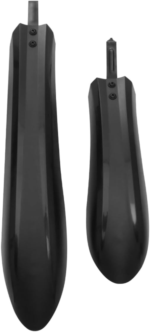 Adjustable Black Bicycle Mudguard Set - 1 Set