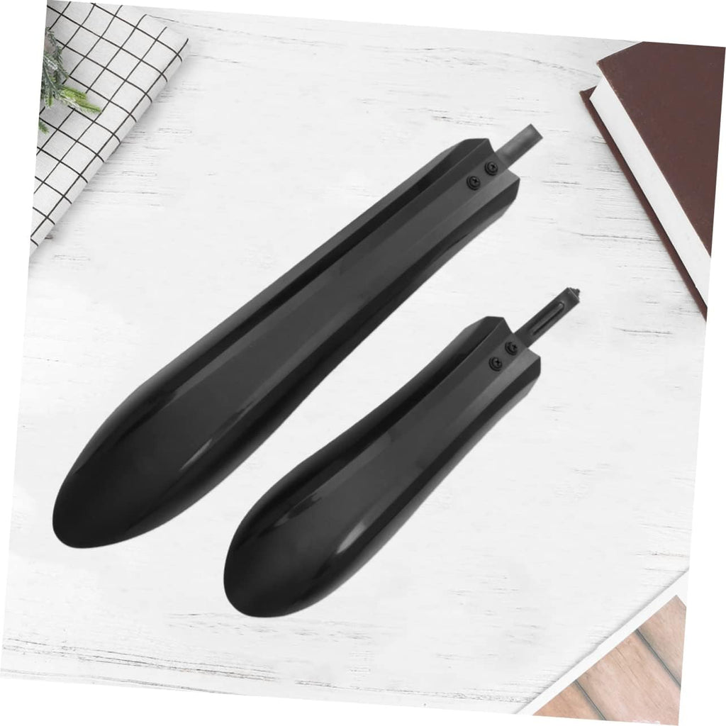 Adjustable Black Bicycle Mudguard Set - 1 Set