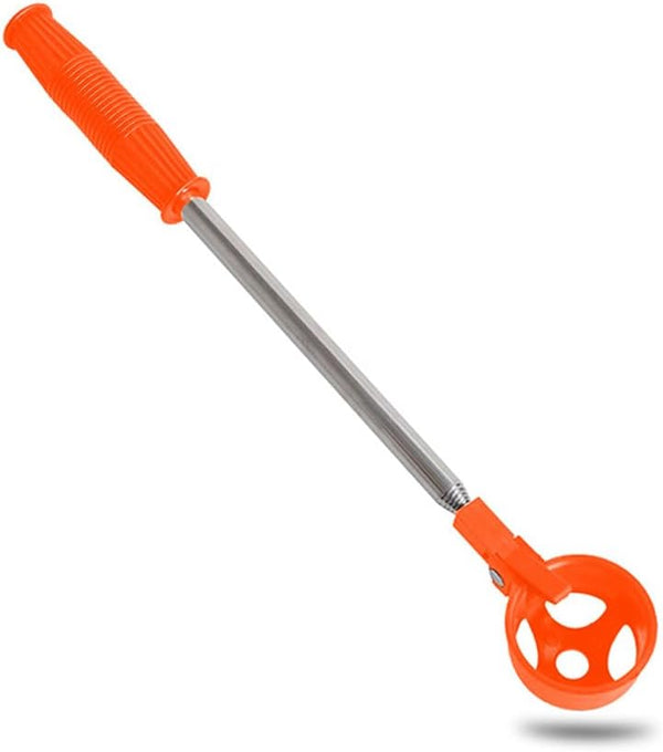 Orange Retractable Golf Ball Retriever Stainless Steel Water Golf Picker