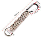 5 Pack Karabiner Keychains with Woven Lanyard Musket Hook for Outdoor Camping Hiking Backpacks