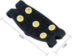 Anti-Slip Five-Claw Ice Grips for Shoes - Provides Grip for Walking Hiking Snow and Ice Adventures