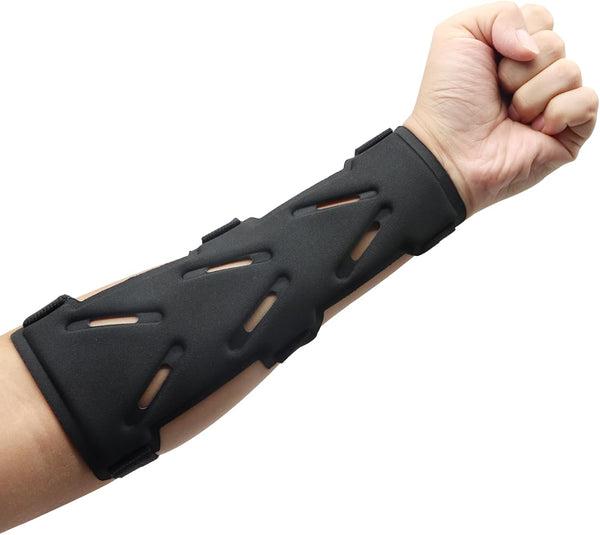 Archery Arm Guards - 1 Piece - Black - Adjustable - Wrist & Forearm Protection - Unisex - Suitable for Teens & Adults