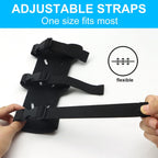 Archery Arm Guards - 1 Piece - Black - Adjustable - Wrist & Forearm Protection - Unisex - Suitable for Teens & Adults