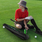 Universal Body Type Black Beer Can Warmer Sleeve for 7 Cans Golf Ball and Bag Warmer