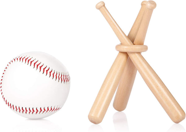 Natural Wood Finish Baseball with Ring Holder Stand