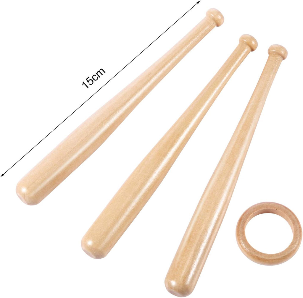 Baseball Ring Holder Stand - Natural Wood Finish - Bat Display Stand - Baseball Gift - Sports Decor - Wooden Display Rack - Ideal for Collectors & Enthusiasts - Perfect for Showrooms & Home Decor