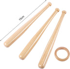 Baseball Ring Holder Stand - Natural Wood Finish - Bat Display Stand - Baseball Gift - Sports Decor - Wooden Display Rack - Ideal for Collectors & Enthusiasts - Perfect for Showrooms & Home Decor