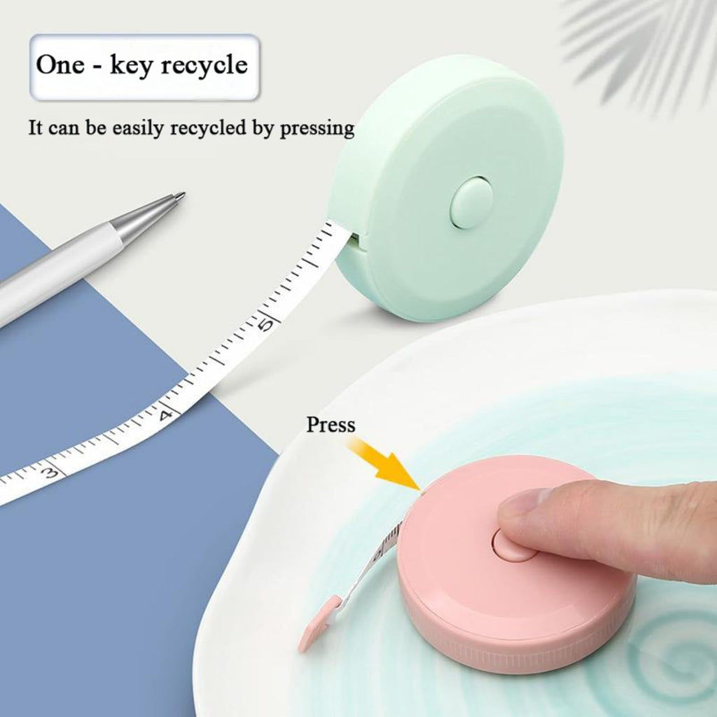 3 Pack Retractable Measuring Tape 150cm Double Sided Flexible for Body Measurements Sewing and Crafts