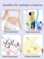 3 Pack Retractable Measuring Tape 150cm Double Sided Flexible for Body Measurements Sewing and Crafts