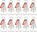 10 Pack Tent Pegs Aluminium Alloy Visgraat Shaped Windproof Octopus Tenthorns with Spring Clips Portable Rope Anchors for Camping Tents