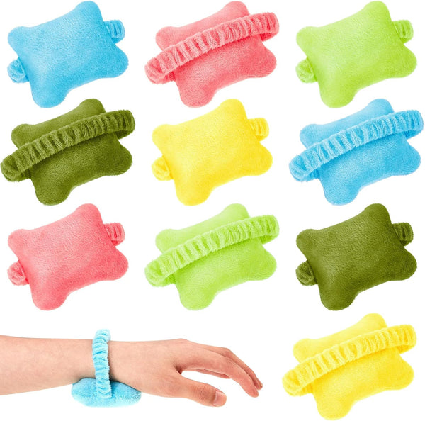 10-Pack Portable Ergonomic Wrist Rest for Typing Keyboard Computer Use Plush Material Curved Design
