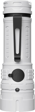 Rechargeable LED Torch - White - 1 Piece - Lightweight Portable Flashlight for Camping Backpacking Hiking