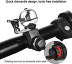 Loud Universal Bicycle Bell - Waterproof with Clear Sound - Suitable for Adults & Kids - Red - Set of 1