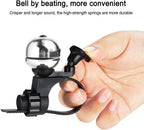 Loud Universal Bicycle Bell - Waterproof with Clear Sound - Suitable for Adults & Kids - Red - Set of 1