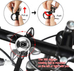 Loud Universal Bicycle Bell - Waterproof with Clear Sound - Suitable for Adults & Kids - Red - Set of 1