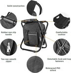 Folding Camping Chair Grey Portable Compact Adjustable Folding Chair for Outdoor Camping Fishing