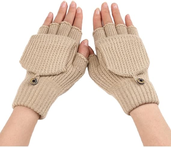 Women's Fingerless Gloves - 1 Pair - Warm Aprikot