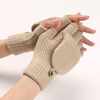 Women's Fingerless Gloves - 1 Pair - Warm Aprikot