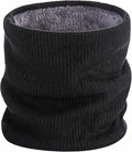 Black Fleece Scarf for Winter Sports - Warm and Cozy Cold Weather Accessory
