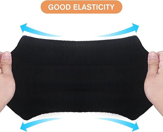 Black Fleece Scarf for Winter Sports - Warm and Cozy Cold Weather Accessory