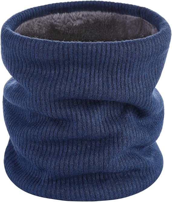 Blue Fleece Scarf for Winter Sports - Warm and Cozy Winter Accessory