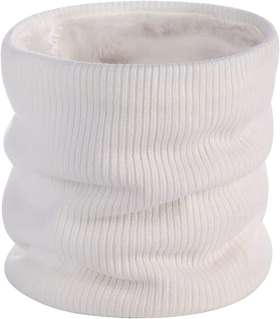 Fleece Scarf Winter Sports Warmth Unisex White One Piece