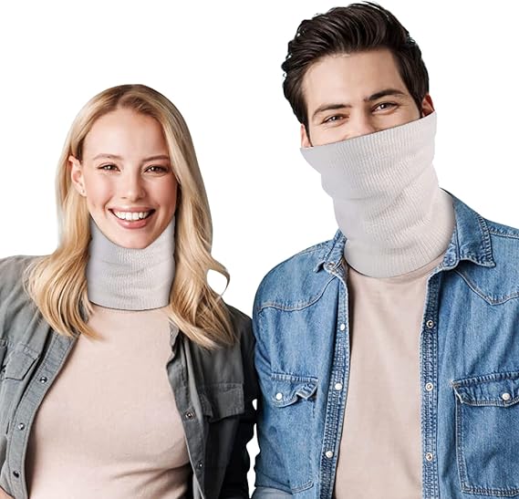 Fleece Scarf Winter Sports Warmth Unisex White One Piece